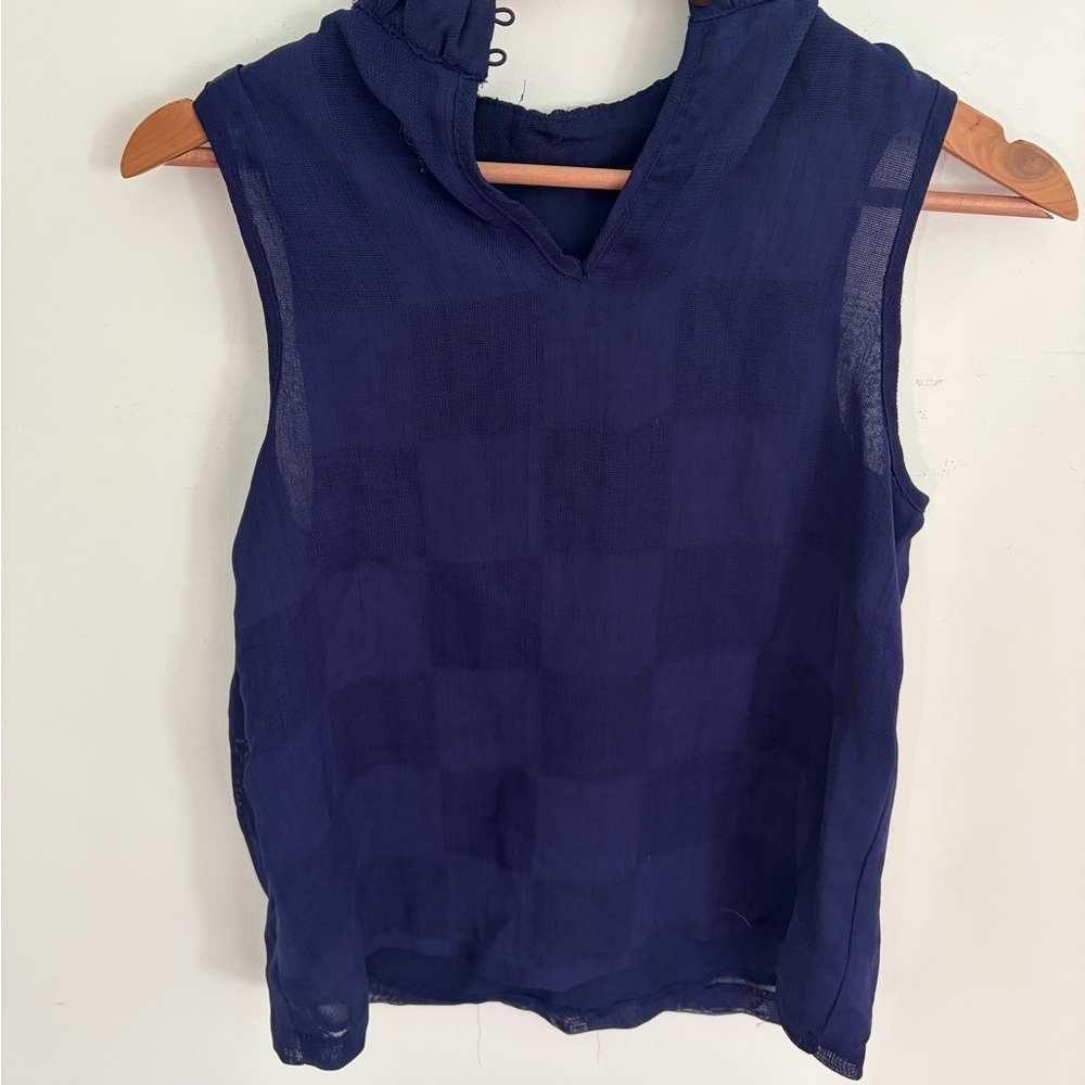 Moschino Navy Sleeveless Women's Top - Picture 2 of 3